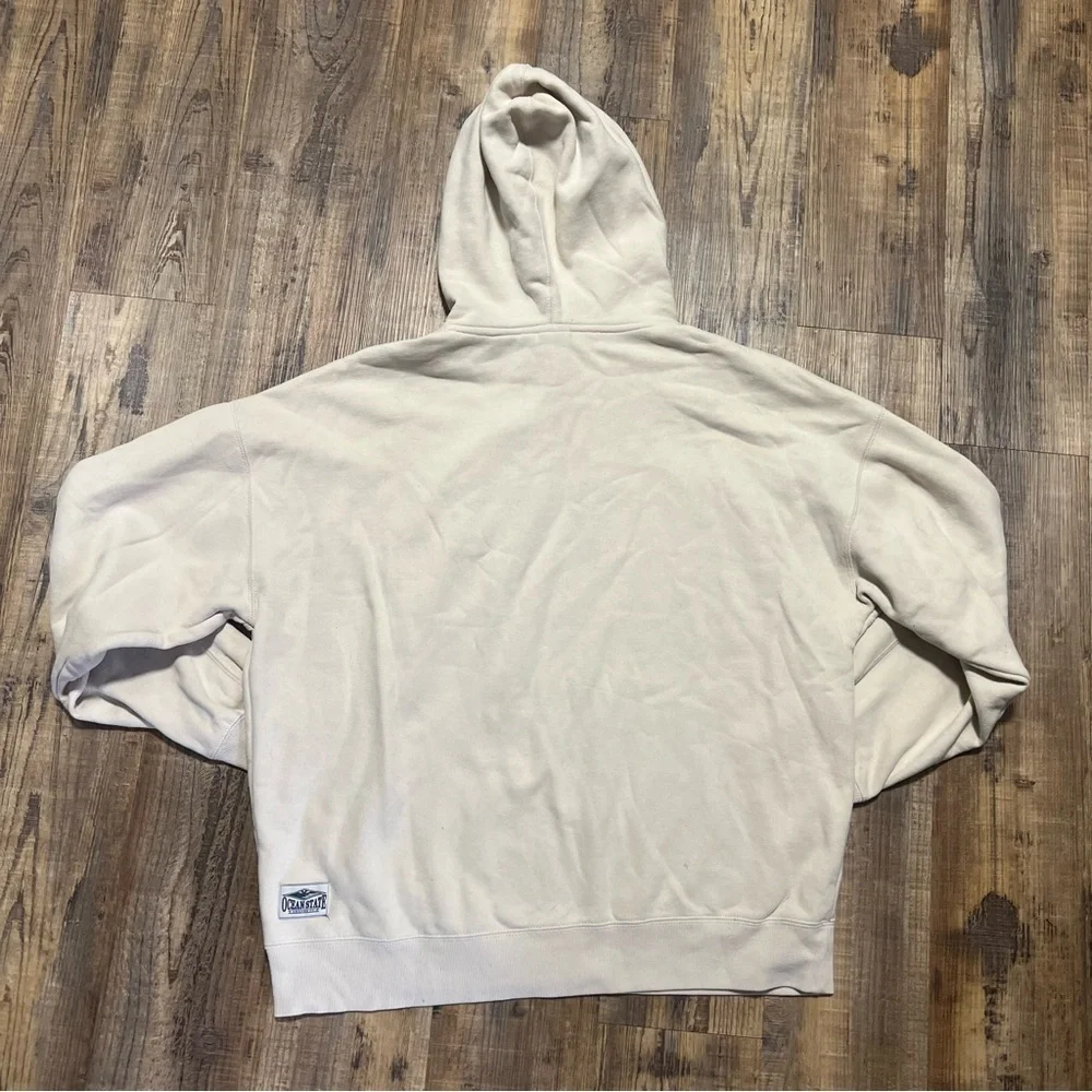 Ghanda Co. Adult Ocean State Cream Rocky Hoodie Unisex Size Small